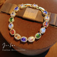 Vintage Zircon Buckle Bracelet