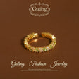 Gold Full-Crystal Open Ring