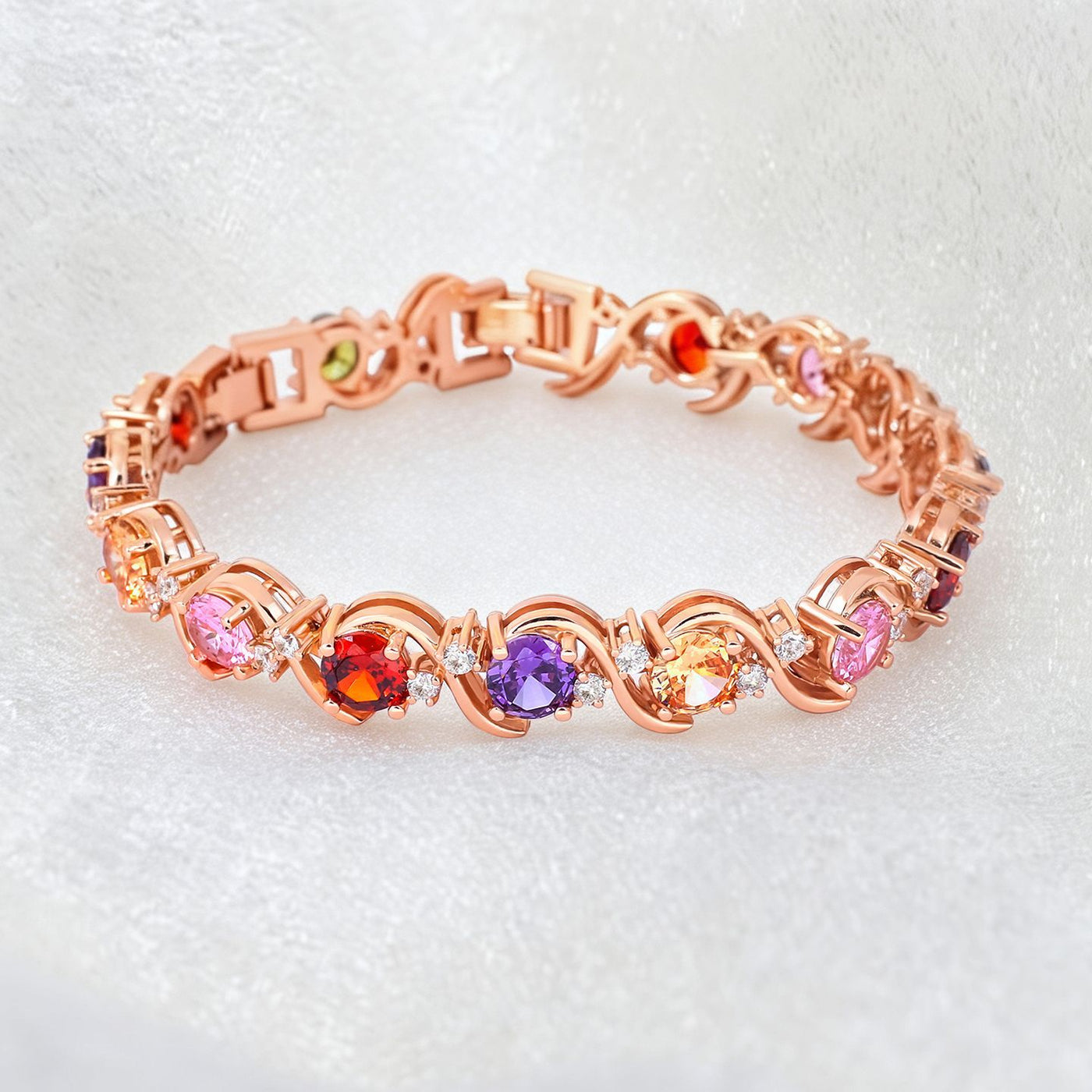 Rose Gold Crystal Zircon Bracelet