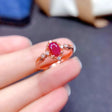 Burmese Ruby Sterling Silver Ring