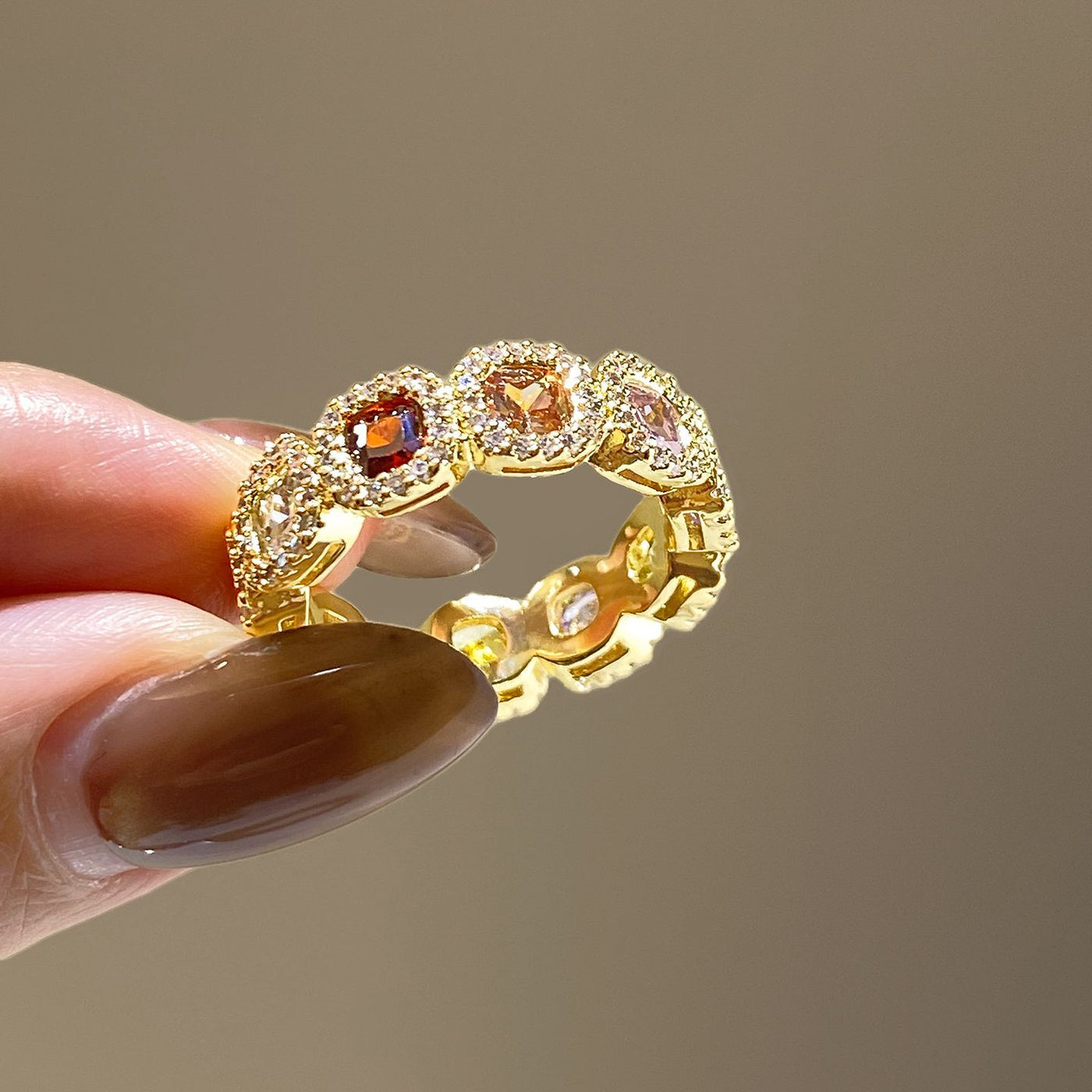 Color Sugar Cube Open Ring