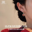 Daisy Dream Red Zircon Earrings