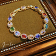 Vintage Zircon Buckle Bracelet