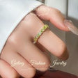 Gold Full-Crystal Open Ring