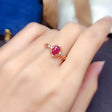 Burmese Ruby Sterling Silver Ring