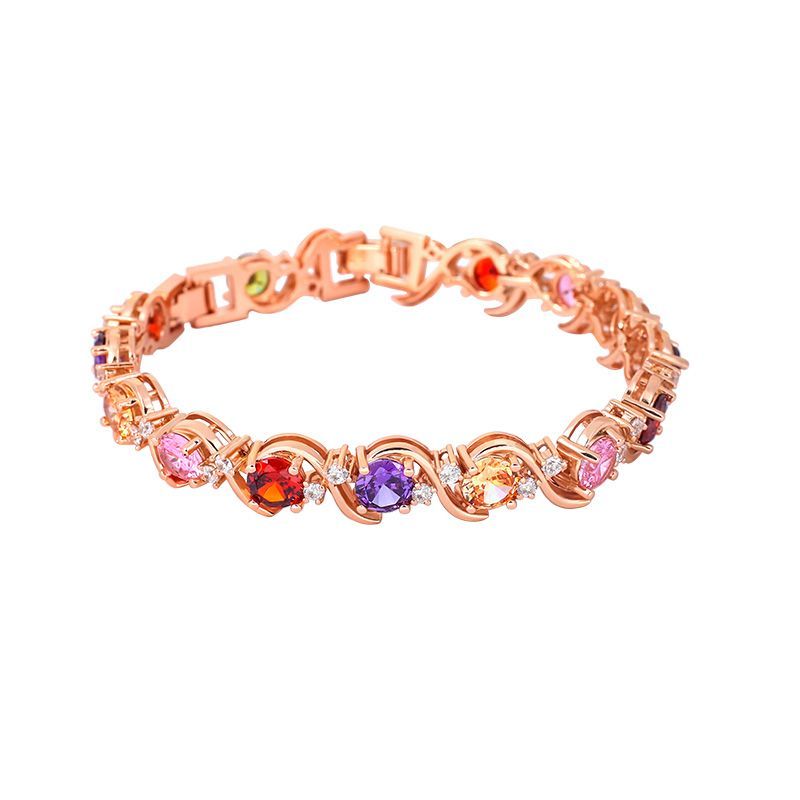 Rose Gold Crystal Zircon Bracelet