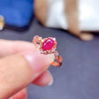 Burmese Ruby Sterling Silver Ring