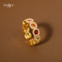 Color Sugar Cube Open Ring