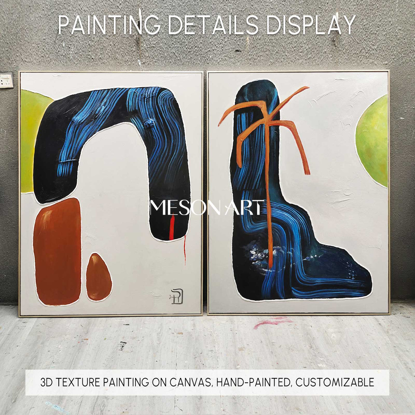 Abstract Painting Set Of 2 #SP141