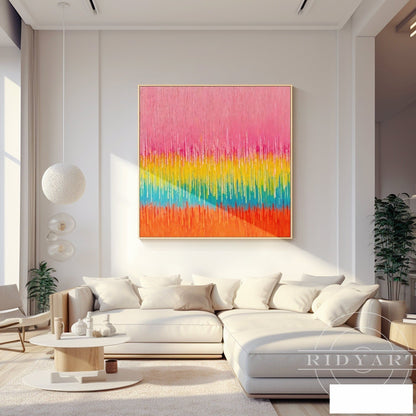 Pink Abstract wall art BA0953