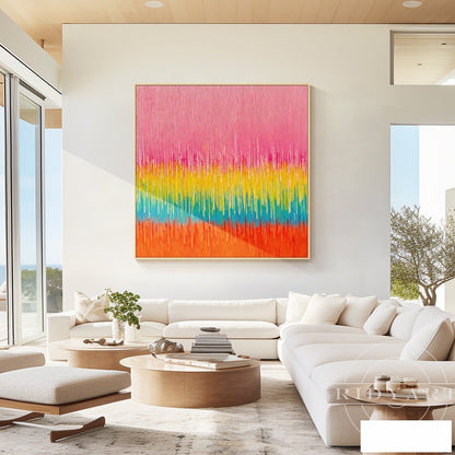 Pink Abstract wall art BA0953