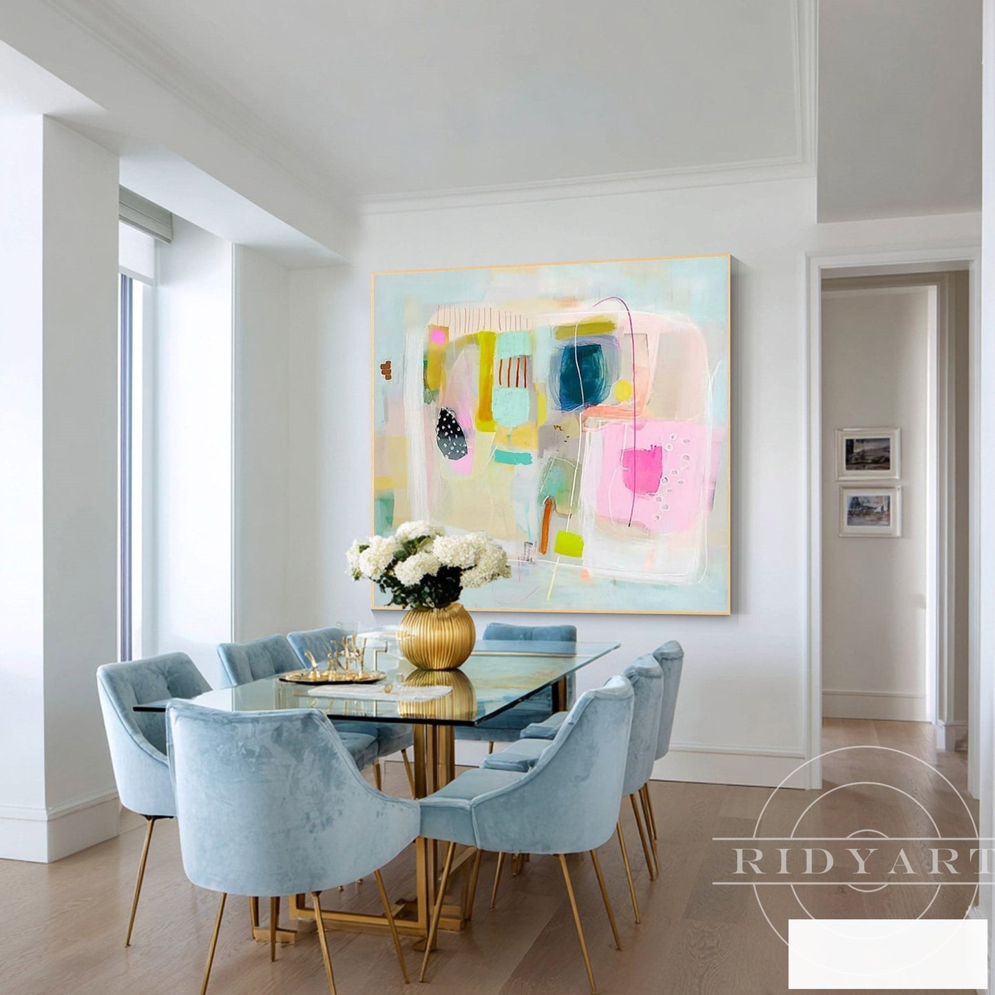 Pink Abstract wall art 7artA841