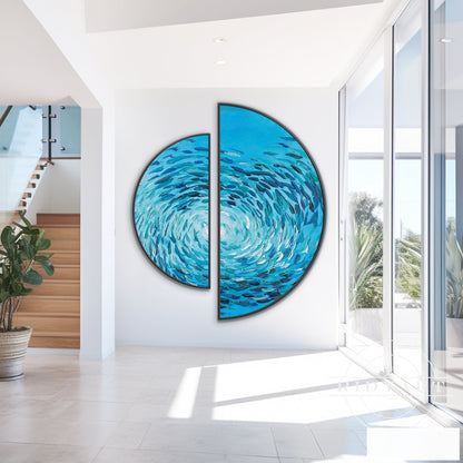 School fish wall art_888