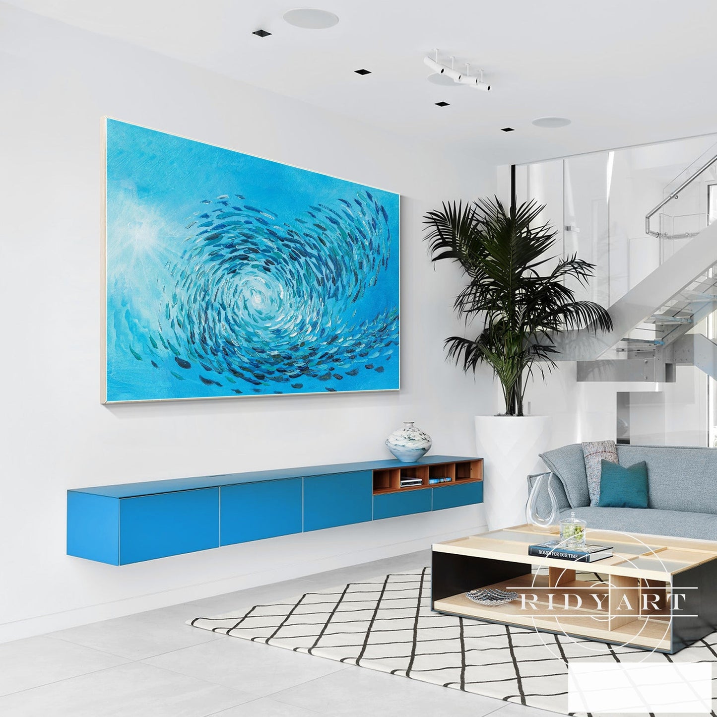 School fish wall art_X03