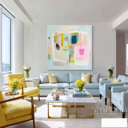 Pink Abstract wall art 7artA841
