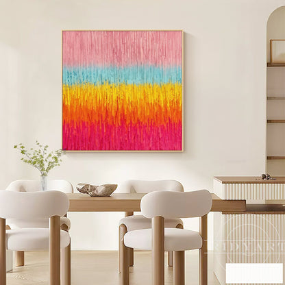Pink Abstract wall art BA0952
