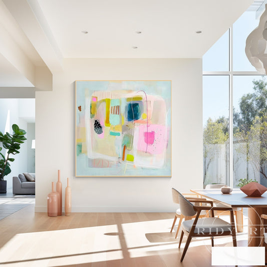 Pink Abstract wall art 7artA841