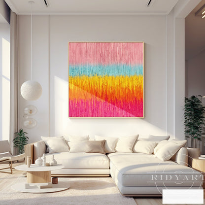 Pink Abstract wall art BA0952