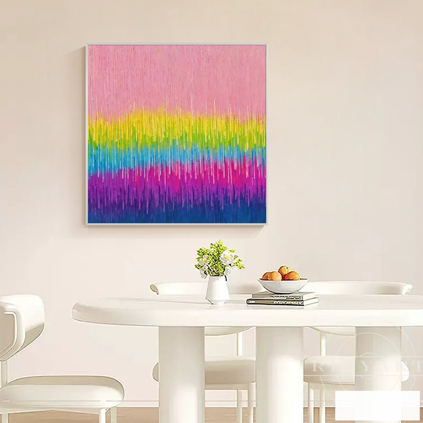 Pink Abstract wall art BA0951