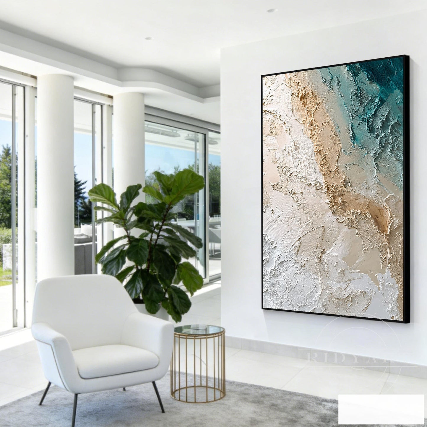 Abstract ocean wall art_7art827