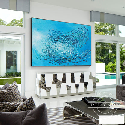 School fish wall art_X03