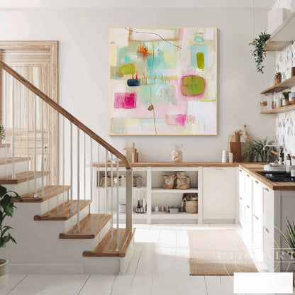 Pink Abstract wall art 7artA840