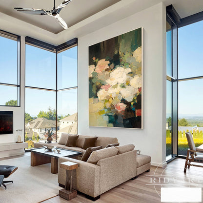 flower wall art_BA049