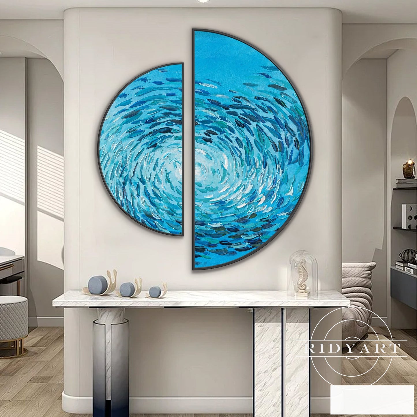 School fish wall art_888