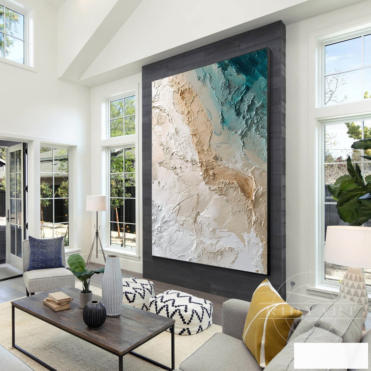 Abstract ocean wall art_7art827