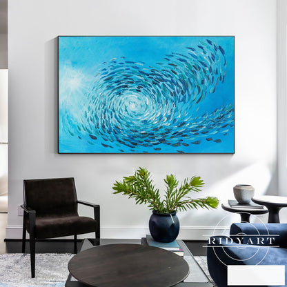 School fish wall art_X03