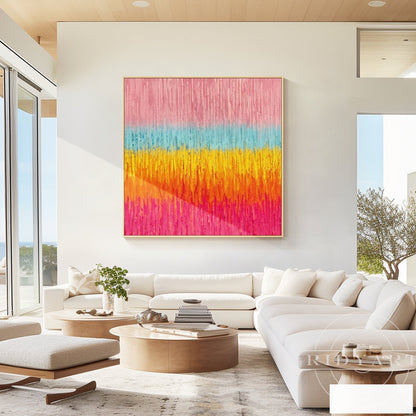 Pink Abstract wall art BA0952