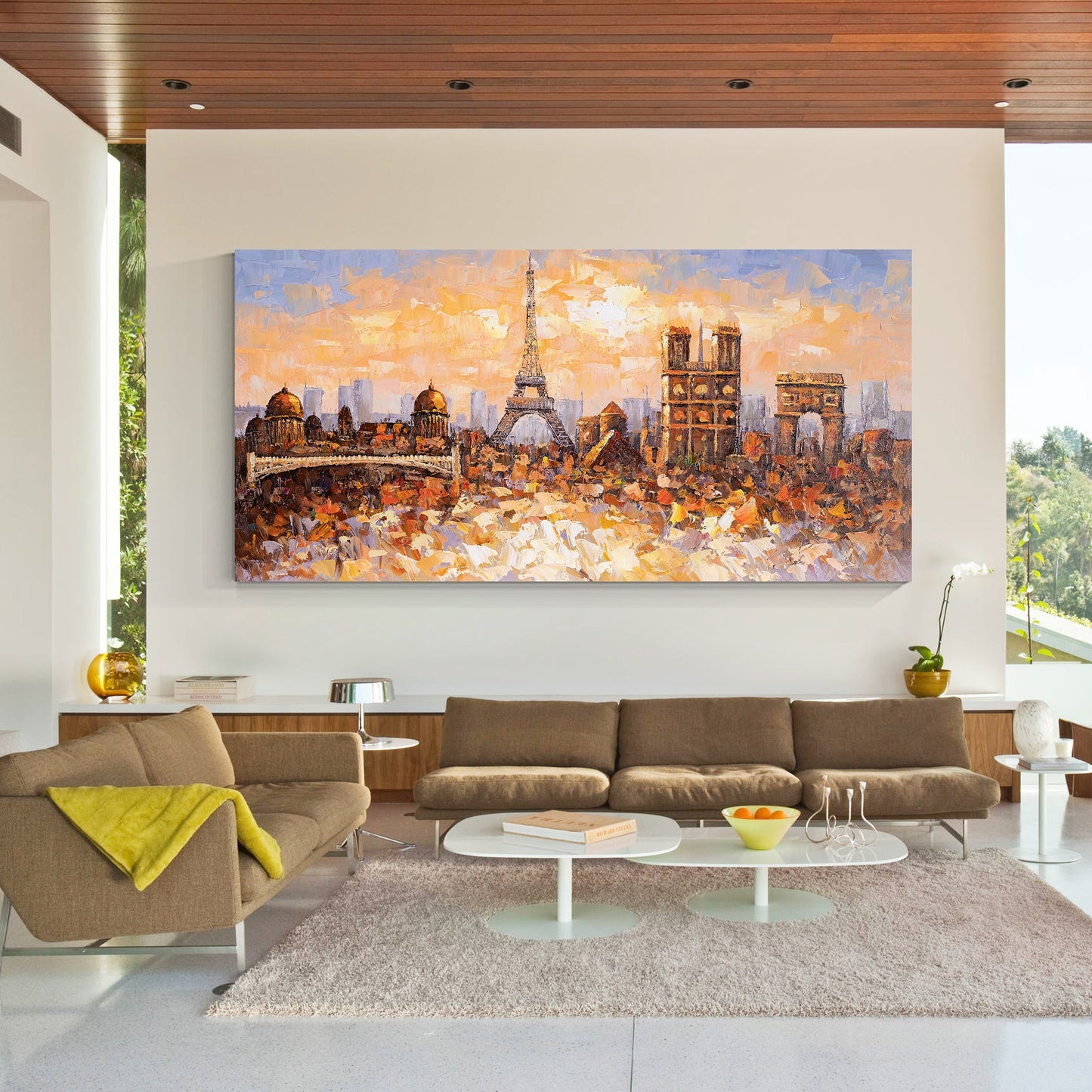 paris skyline painting