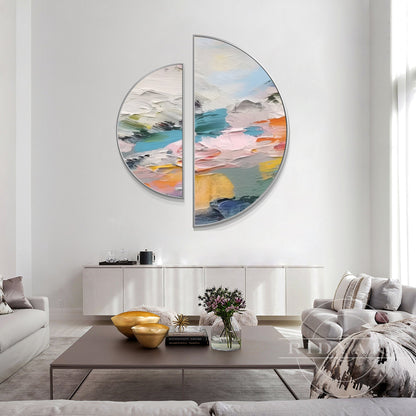 Set of 2 Pastel Wall Art