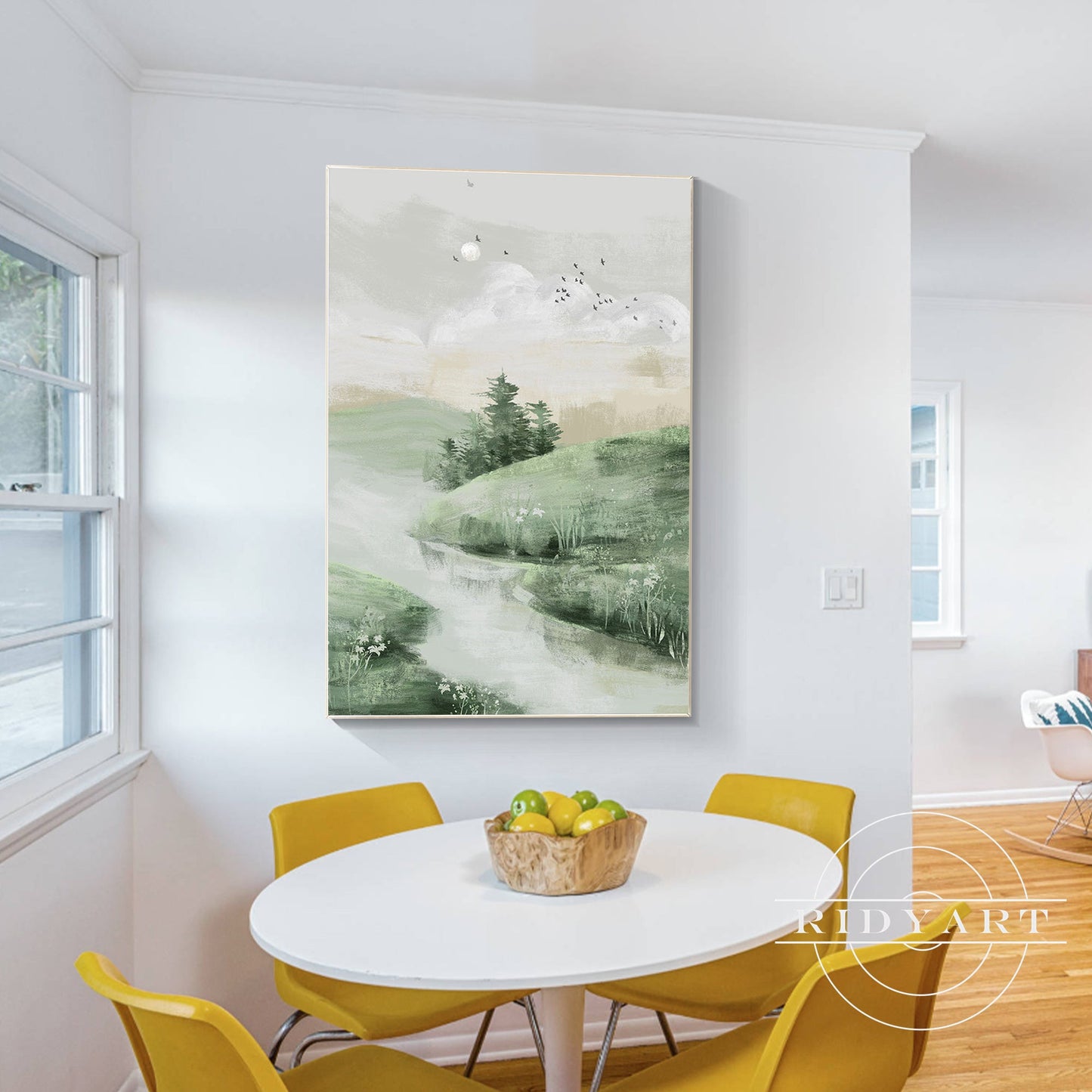 Sage green Landscape Wall Art