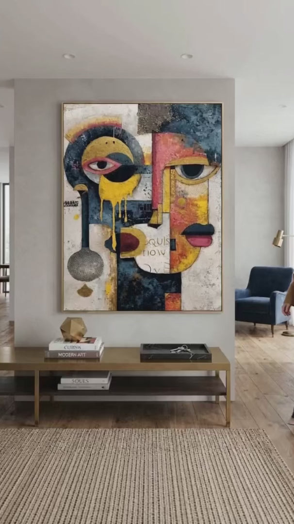 Large Picasso Abstract Art for Sale Picasso Style Paintings Picasso Canvas Wall Art Decor