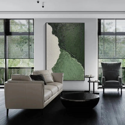 Green Abatract wall art-2