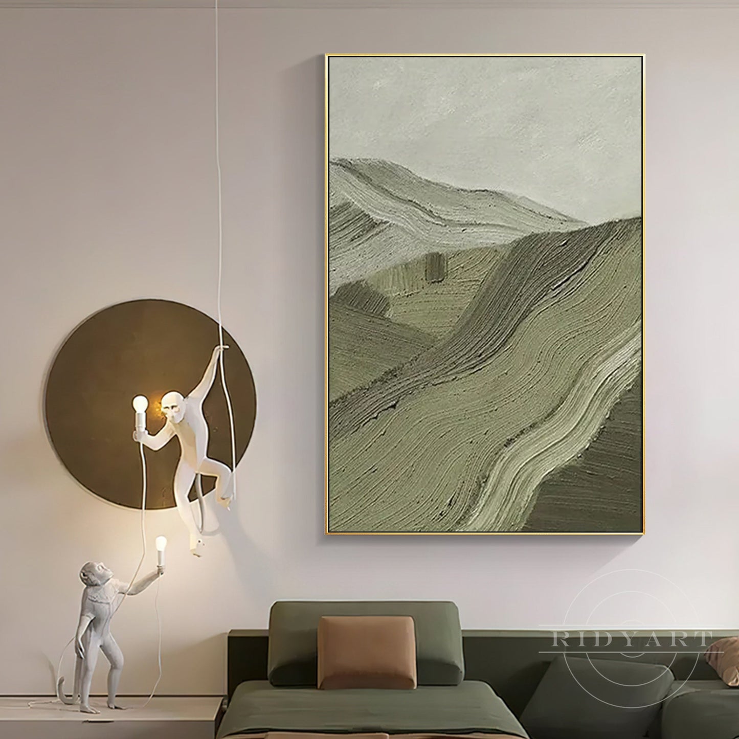 Sage Green Mountain wall art