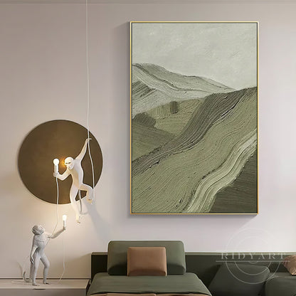 Sage Green Mountain wall art