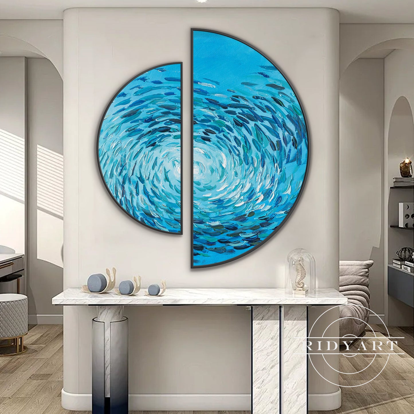 School fish wall art_888