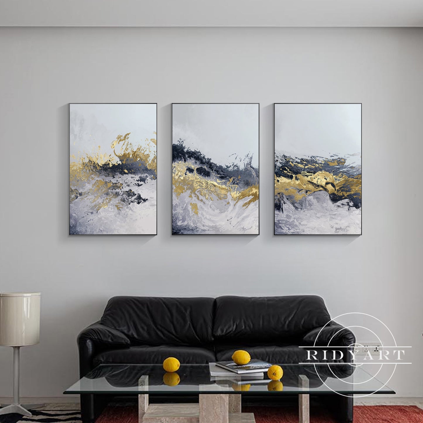 Gold and Blue  wall art