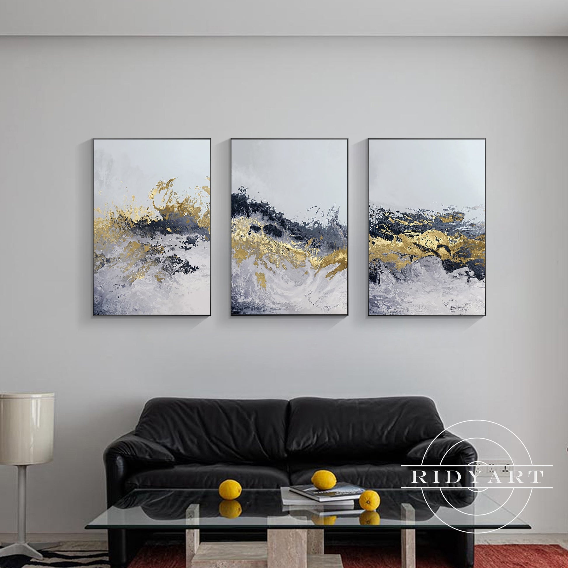 Gold and Blue  wall art
