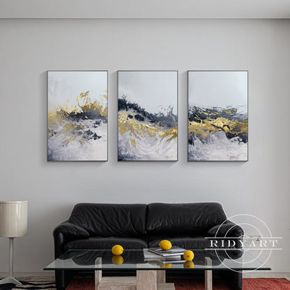 Gold and Blue  wall art