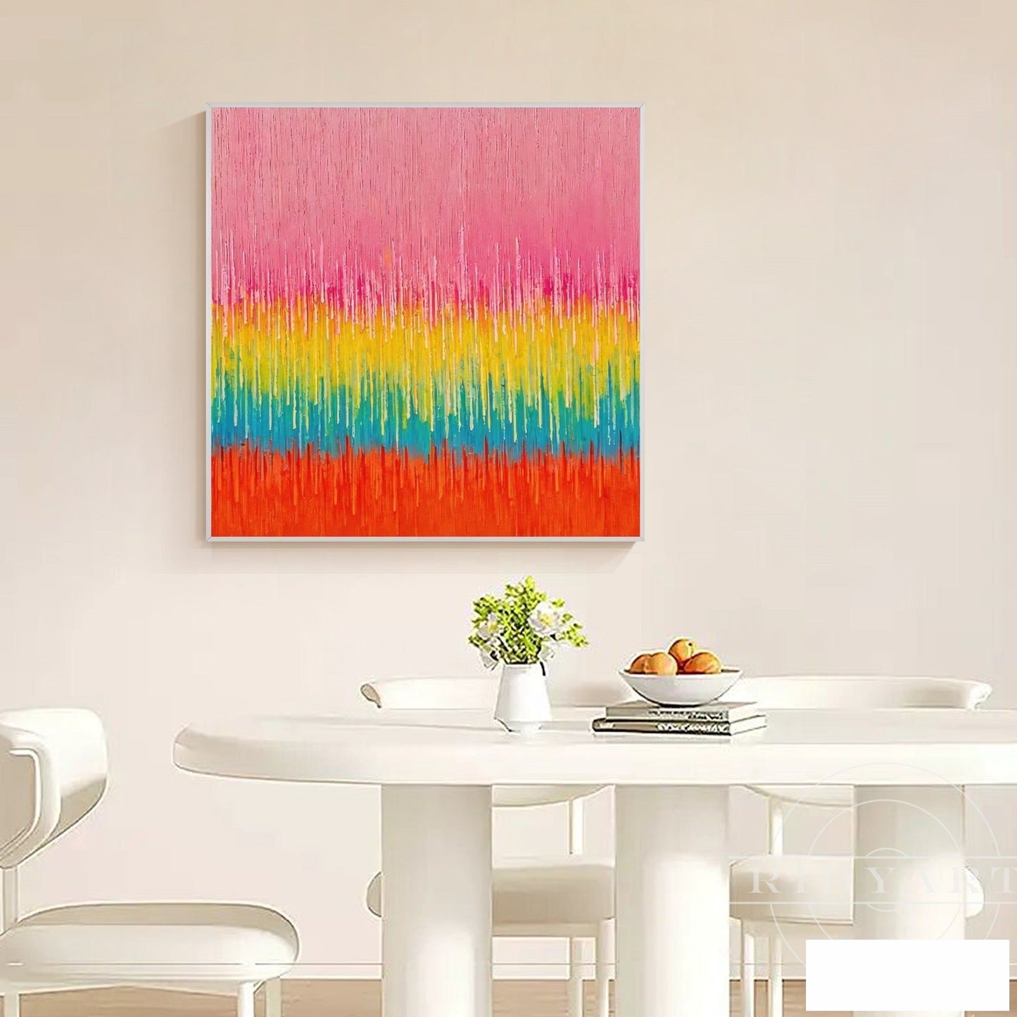 Pink Abstract wall art BA0953