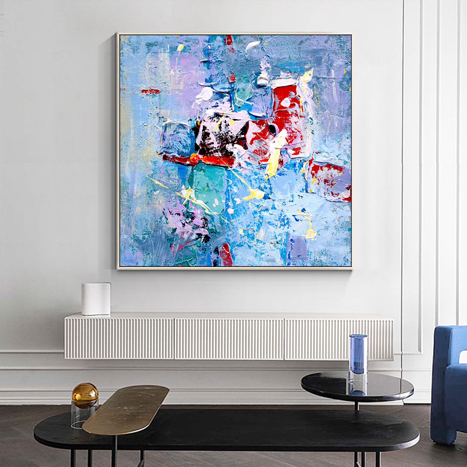 Abstract Colorful Textured Art