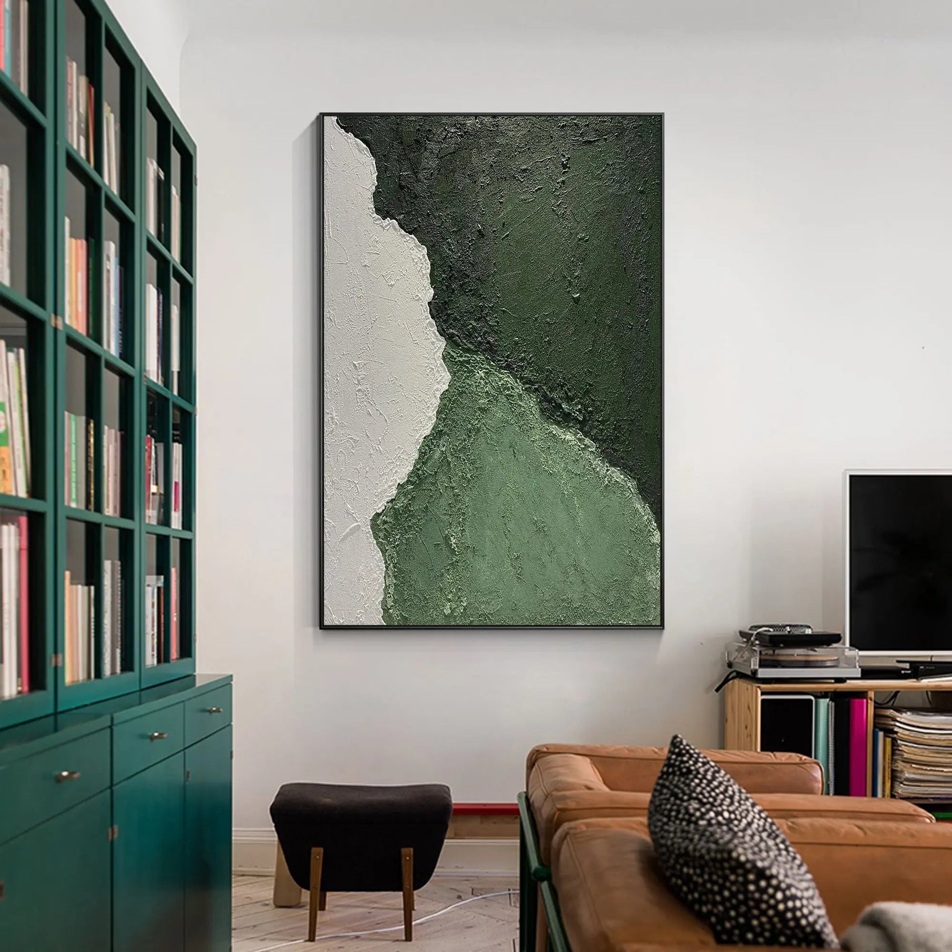 Green Abatract wall art-2