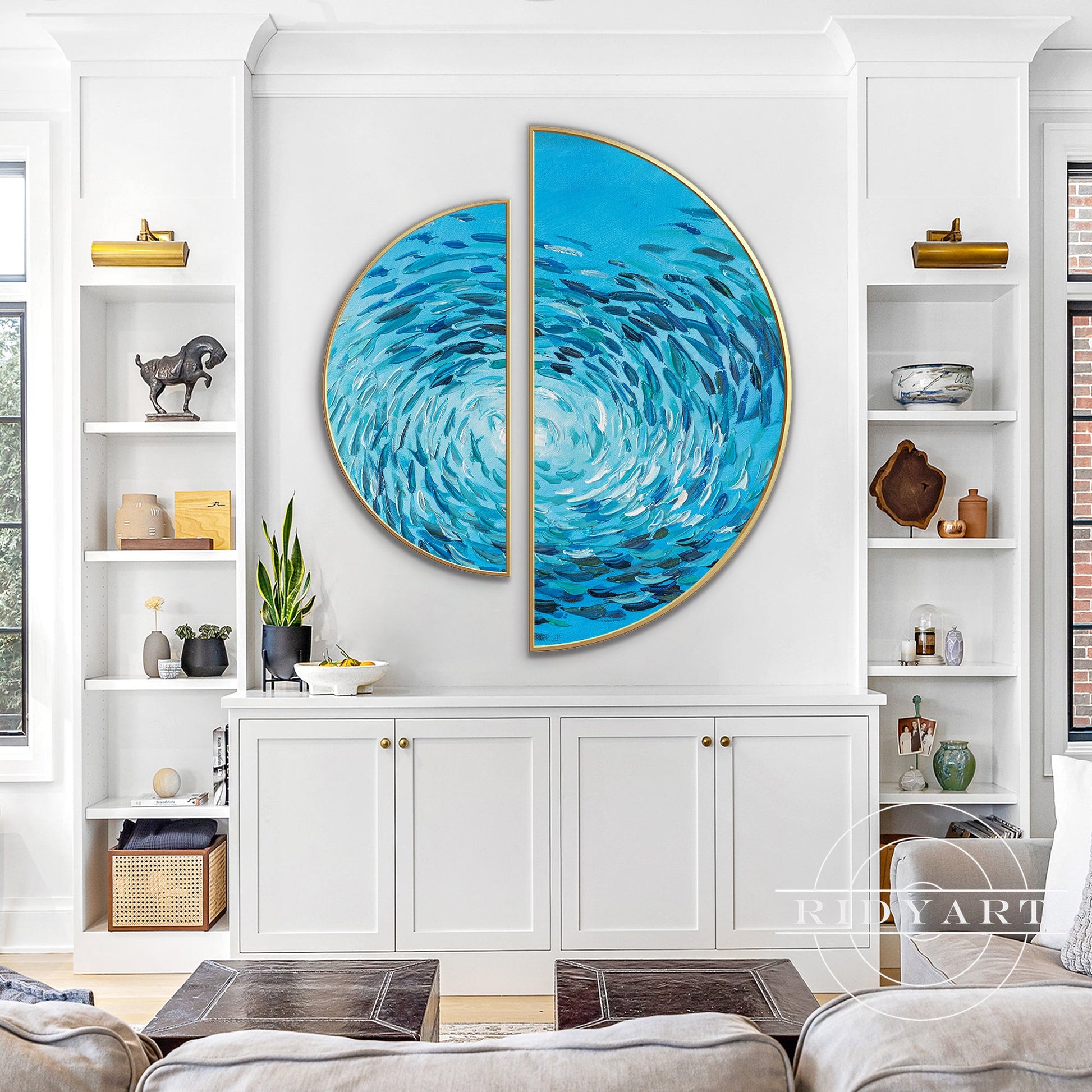 School fish wall art_888