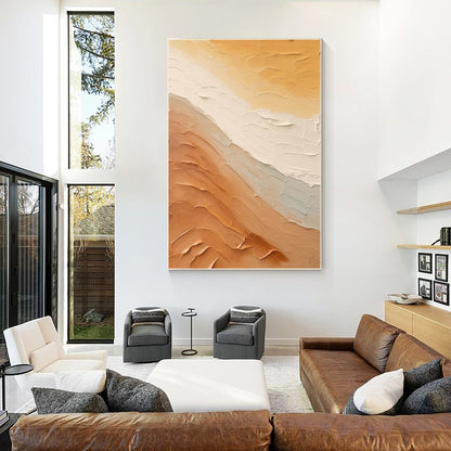 Earth Tone Ocean Abstract 3D Textured Wall Art