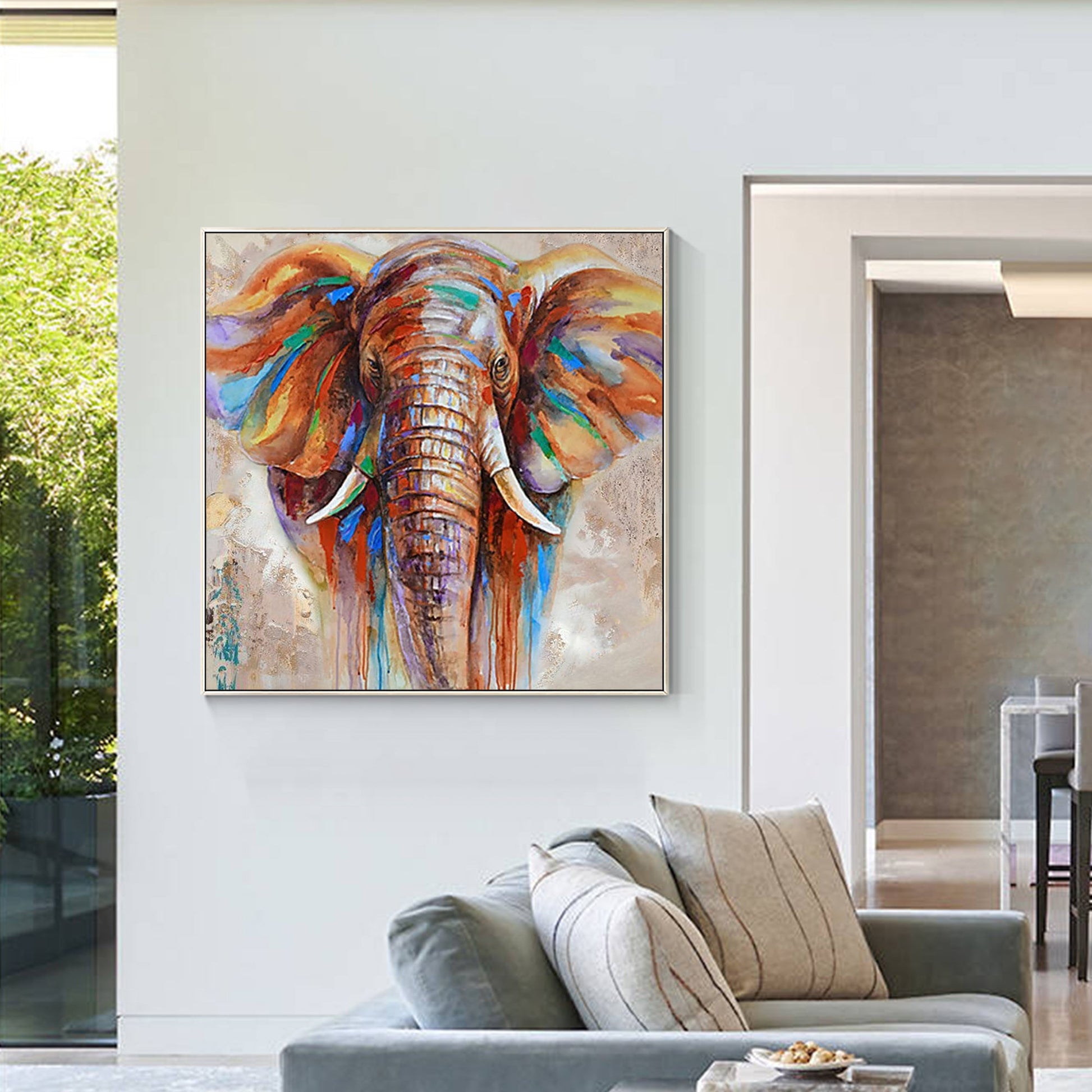 Colorful Elephant Painting