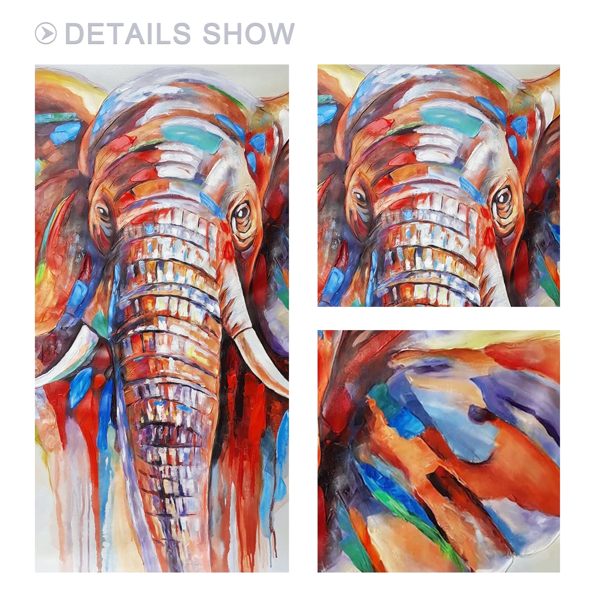 Colorful Elephant Painting
