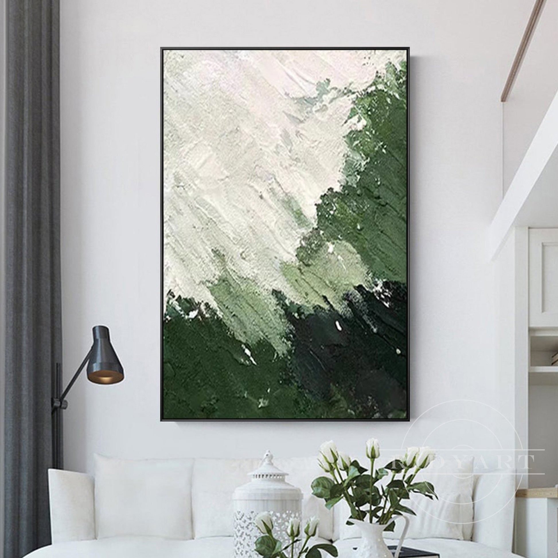 Abstract Green Wall art